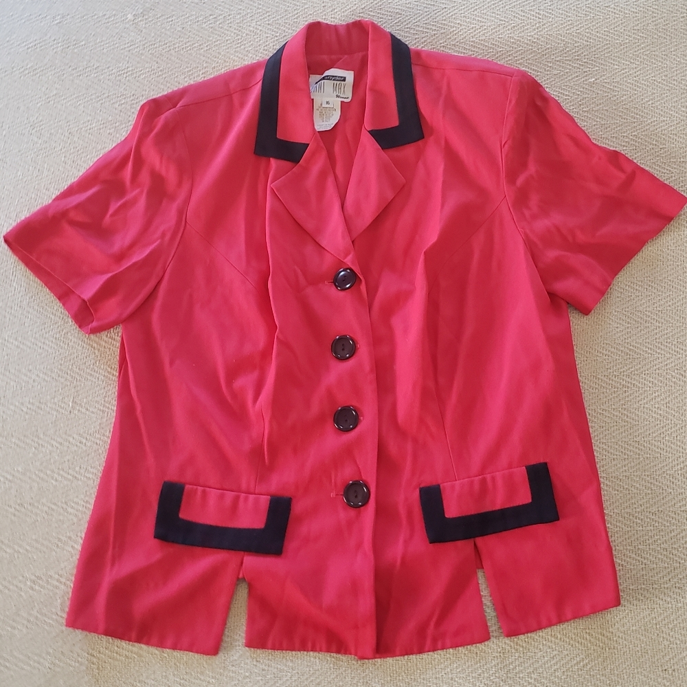Vintage Pink Blazer - Plus Size